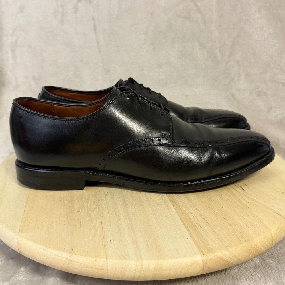 Allen Edmonds Wendell Black Leather Split Toe Derby Dress Shoes Mens 11 D 5708